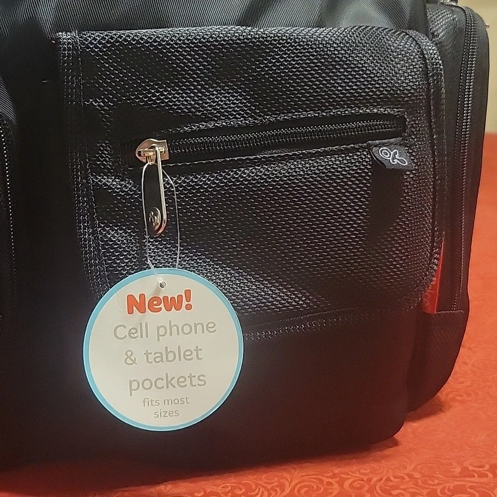 NWT Fisher Price DELUXE Fastfinder diaper bag, Black